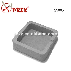 S9006 3d square Contrete moulds tray moulds silicone cigarette holder moulds Ashtray concrete molds