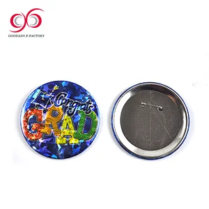 Guangzhou  blank button badge wholesale blazer badges metal pin badge making