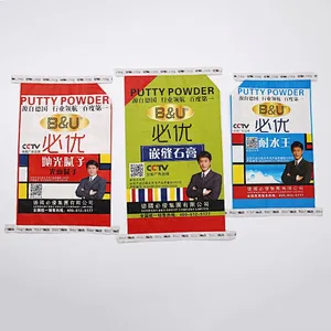 Custom color printing packaging bag for putty powder, gypsum packing