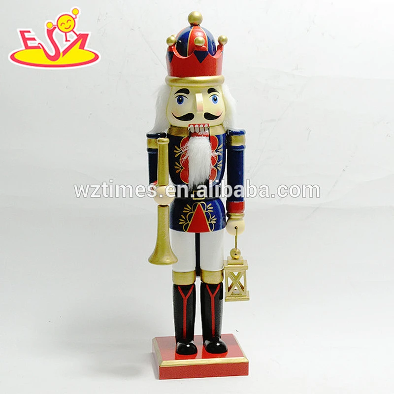 Wholesale interesting wooden soldier nutcracker figurines toy for children W02A204