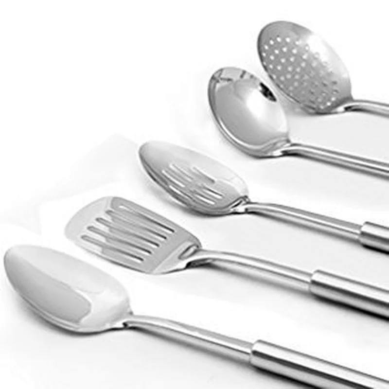 Stainless Steel 5 Pieces Cooking Spoon Set