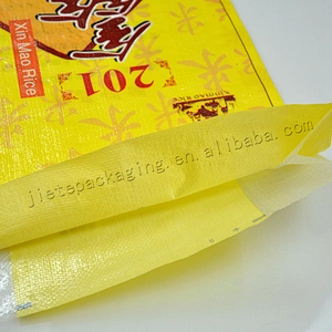 25kg new material plastic pp woven rice packing bag for grain,bag of 15kg rice