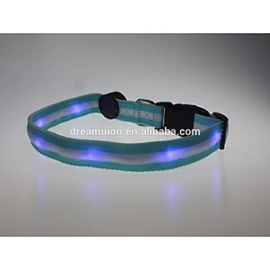 LED Light Glow Nylon Adjustable Colorful Pet DOG Puppy Cat Collar High Quality