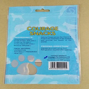 Custom wholesale transparent PE bag for bathing towel pet food packaging