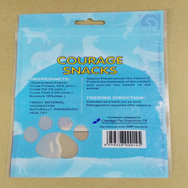 Custom wholesale transparent PE bag for bathing towel pet food packaging