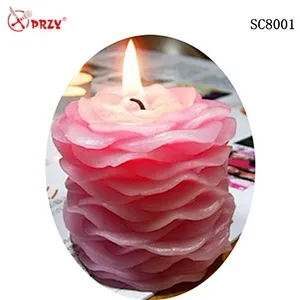 PRZY silicone Soap mould DIY Candle making Molds 3D silicone candle Mold for Cake Decoration
