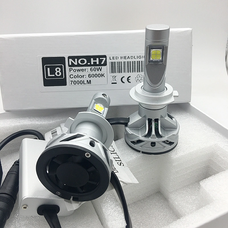 Lujia auto high power bulb 60w px26d L8 7000lm led headlight XHP70 h7 with 3 years warranty