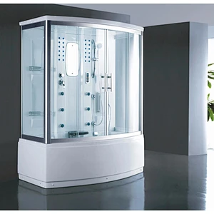 Extra Large Indoor Rectangle Enclosed Sauna Wet Steam Shower Room