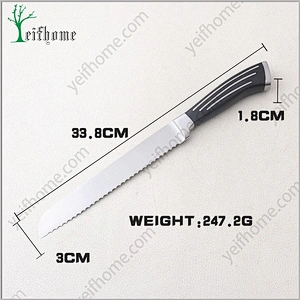 Hot sell forged fixed blade bread knife
