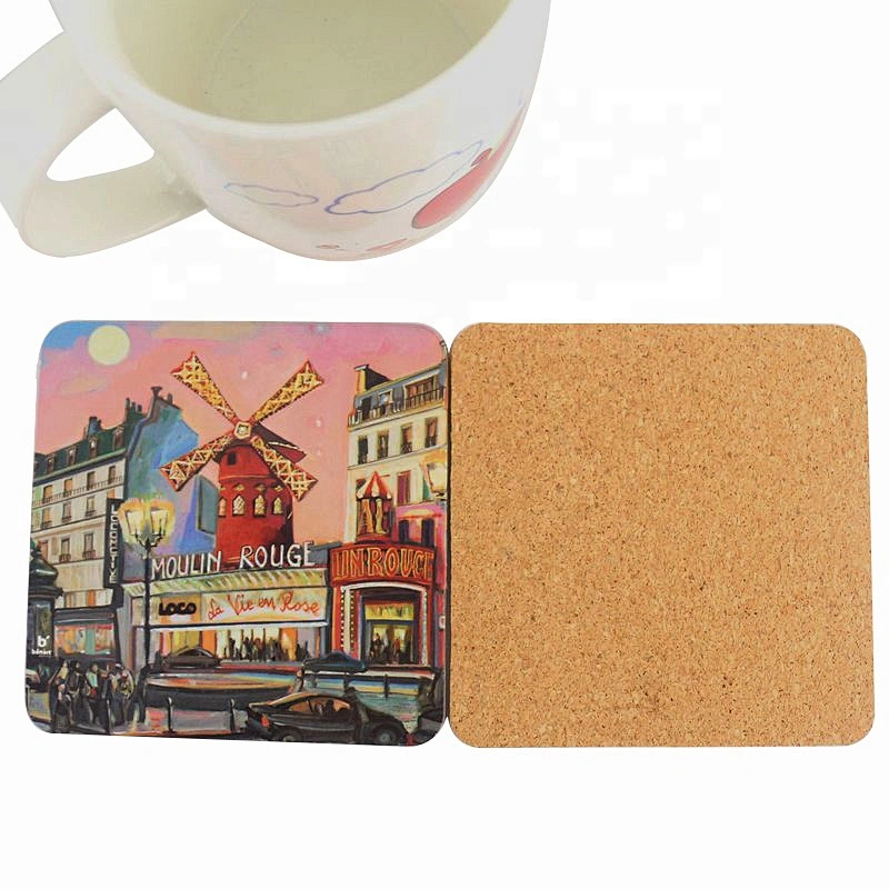 2018 Hot Sell Custom multicolor mixed colors cup tea drink coaster