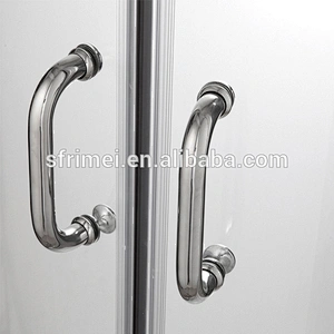 12 Years Gold Supplier Golden Brushed Frame Sliding Door Indoor Enclosed Shower Room
