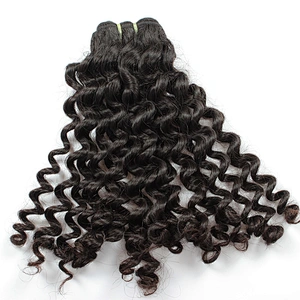 Kinky Curly Virgin Raw Peruvian Human Hair Weaving