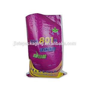 high grade pp woven flat bag for packing glue, cement, putty, construction material
