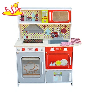 2019 New arrival child wooden toy kitchen set for pretend W10C386