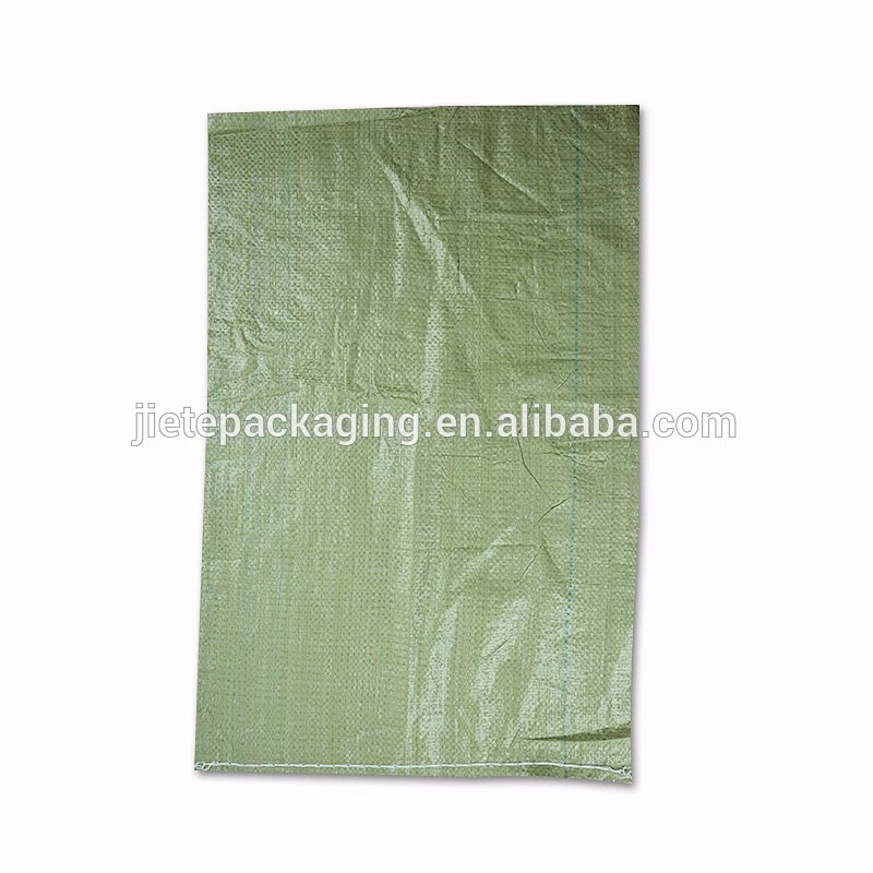 Green color packing and shipping, construction waste, express packaging pp woven bag