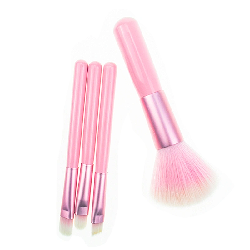 4 Pc cheap travel makeup brush cosmetic make up brush set