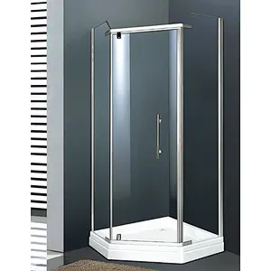 Russian Hotel Adult Portable Folding Enclose Shower Room With Acrylic Tray