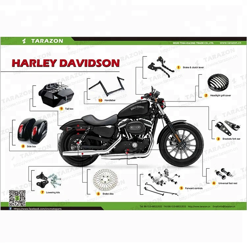 CNC Milling Aluminum motorcycle spare parts for Harley Davidson