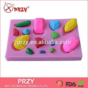 Diamond silicone mold for cake decoration
