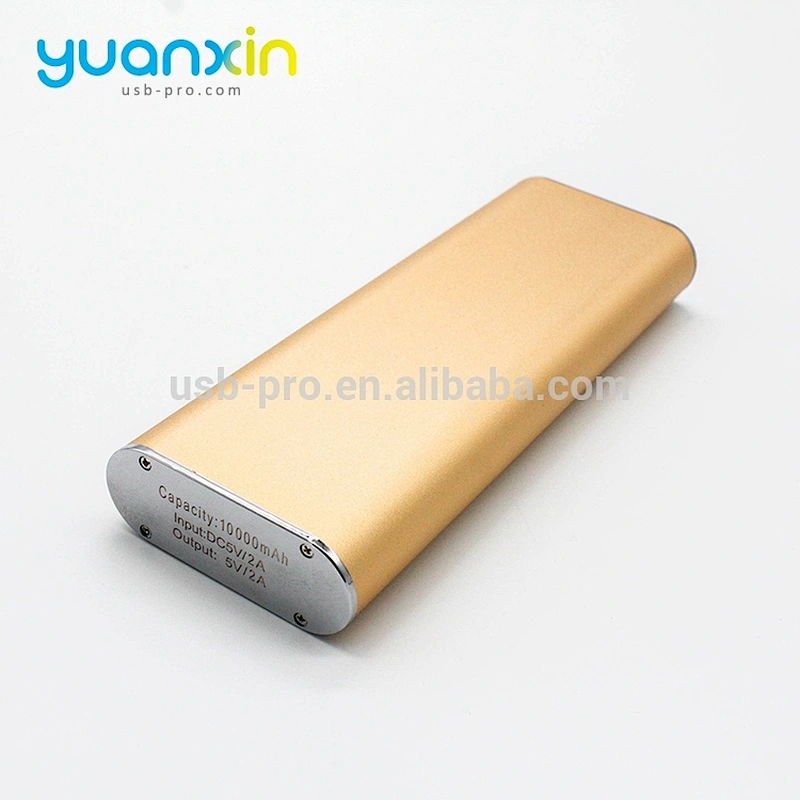 8000mAh Color Silver Red Blue Green Material Metal With LED lights Power Bank