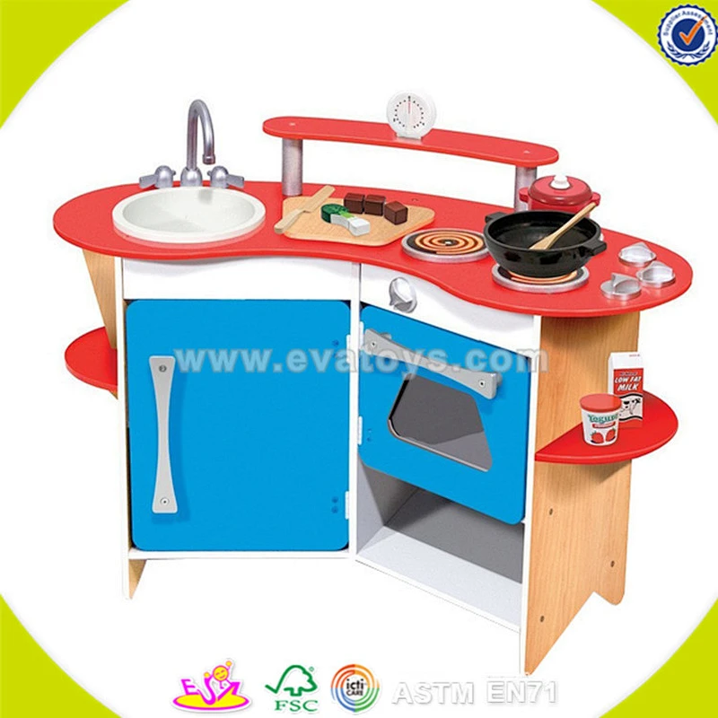 wholesale top quality wooden kids role play kitchen toy popular wooden role play kitchen toy for children W10C040