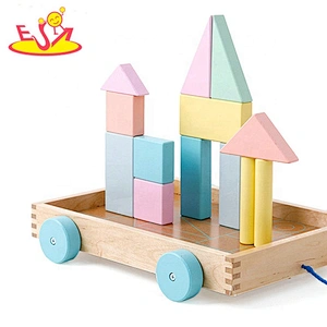2019 New design educational wooden kids building kits for wholesale W13C039B