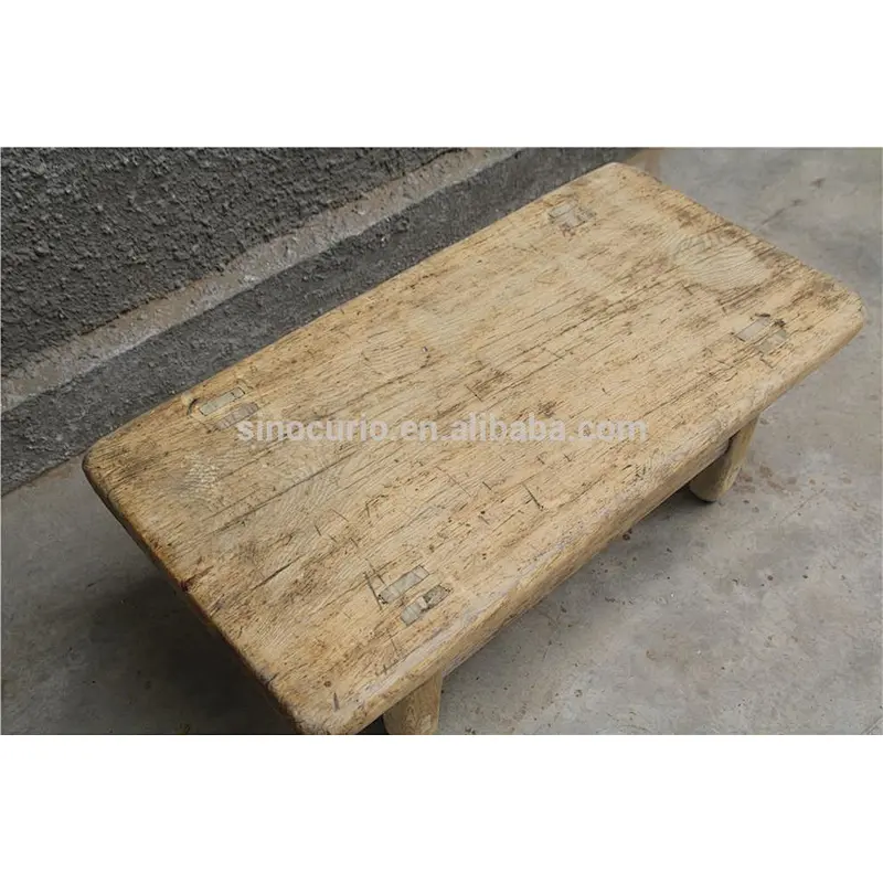 China wholesale furniture rustic reclaimed wood coffee table Kang table