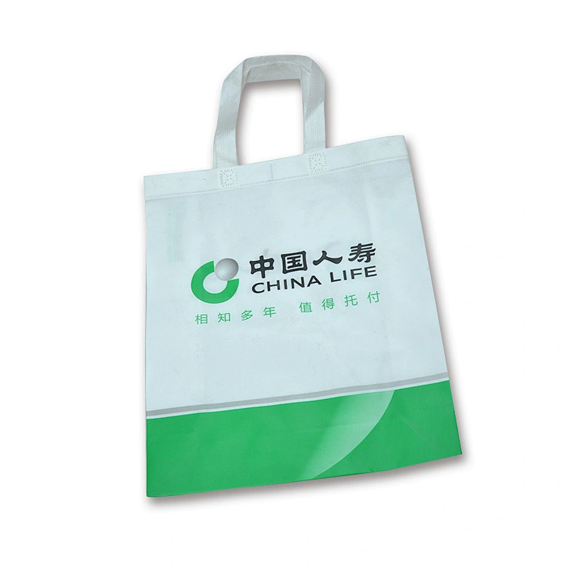 Customized wholesale white recyclable shopping bag wholesale