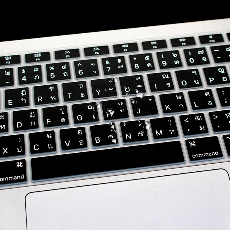US Version Silicone Languages Keyboard Covercustom keyboard skin For Macbook Thai For Macbook Air 13