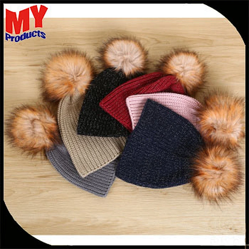 Unisex knitted hat with custom label cheap hot sale knit acrylic hat for adult
