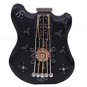 Factory OEM rhinestone guitar bag ladies purses