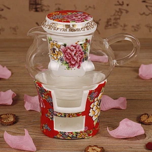China Supplier Flower Tea Pot Set Packing Door Gift Tea Cup Free Sample Ceramic Tea Set Box