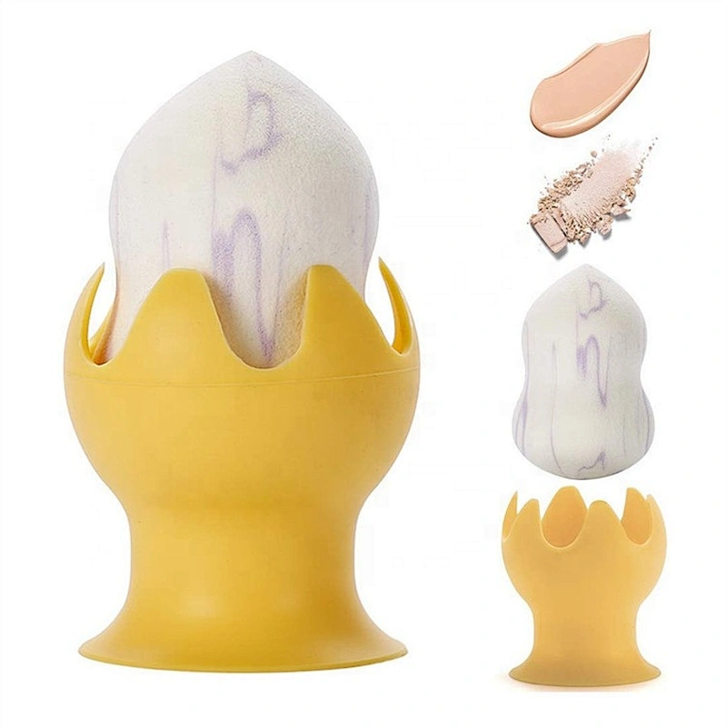 New Wet And Dry Multifunctional Foundation Make Up Puff Marble Makeup Sponge With Holder Egg Shape Cosmetic Shelf