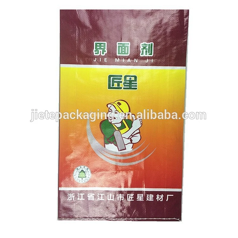 Video, custom printed high quality poly polypropylene pp woven bag for packing cement, putty