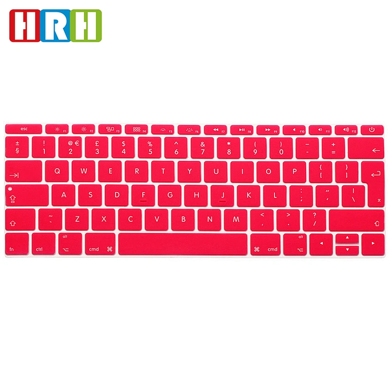 custom silicone keyboard cover English Laptop Keyboard Skin for MacBook Pro 13