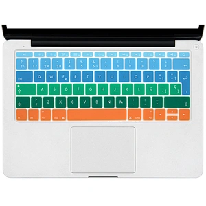 Spanish Custom Silicone Rainbow Keyboard Protector custom silicone keyboard cover For Macbook Retina 12 Keyboard Skin