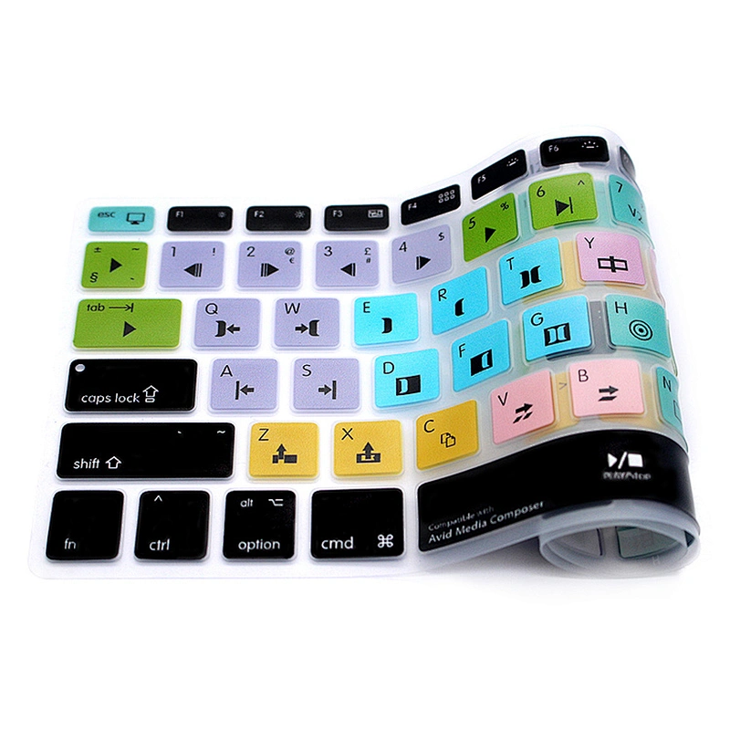 High Quality Avid Media Composer Shortcut Silicone Hard Keyboard Cover skin laptop For mac laptop Air