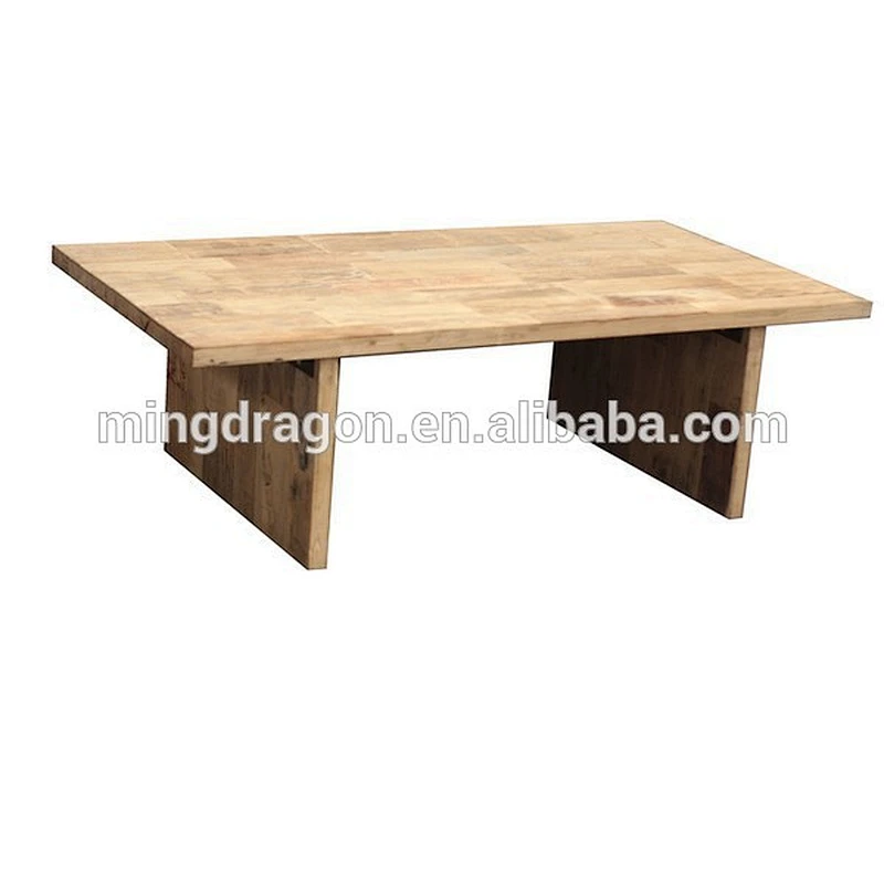 Chinese antique wood door top coffee table