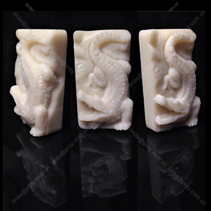 Crocodile Pattern soap mould Silicone candle Mold Cake Handmade Aroma Stone molds