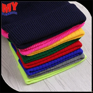 Newest winter fashion adult men's knitted cheap hats