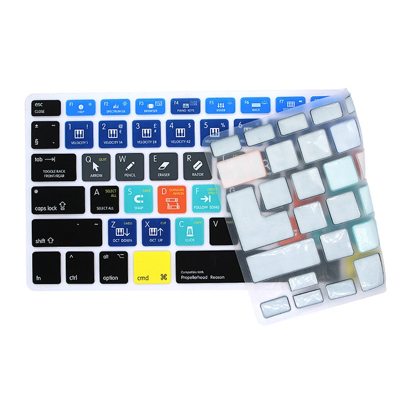 Waterproof Custom Products Propellerhead Reason Ali baba English custom silicone cover  keyboard protector For macbook air 13
