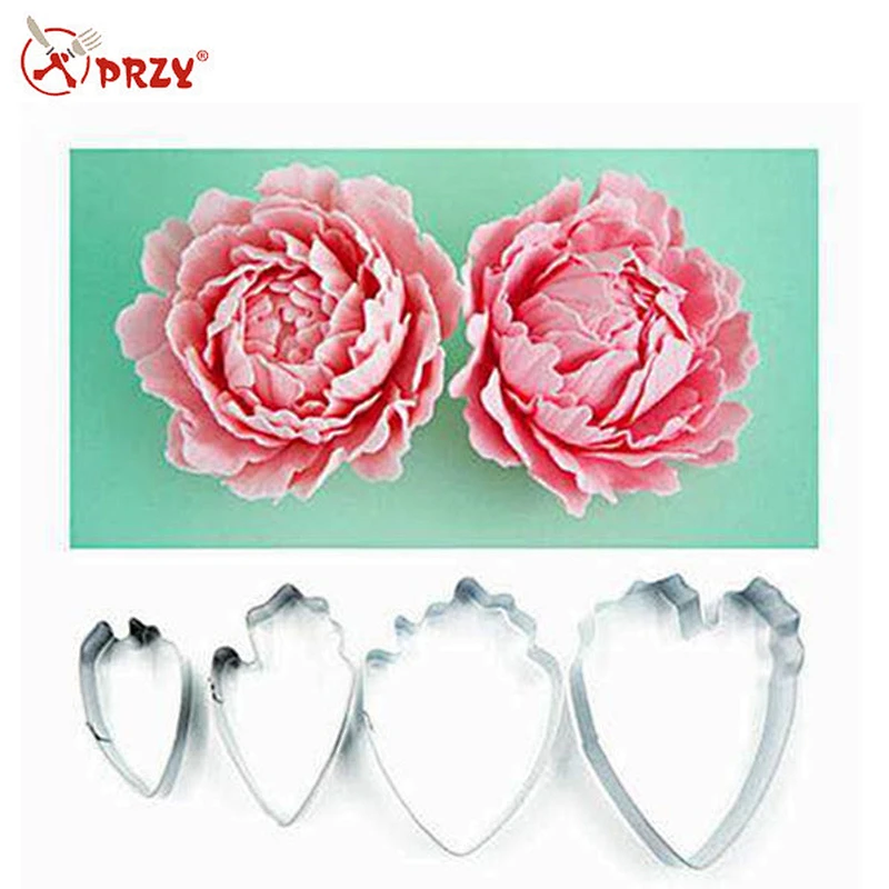 BS103 Flower shaped cookie cutter 4pcs set