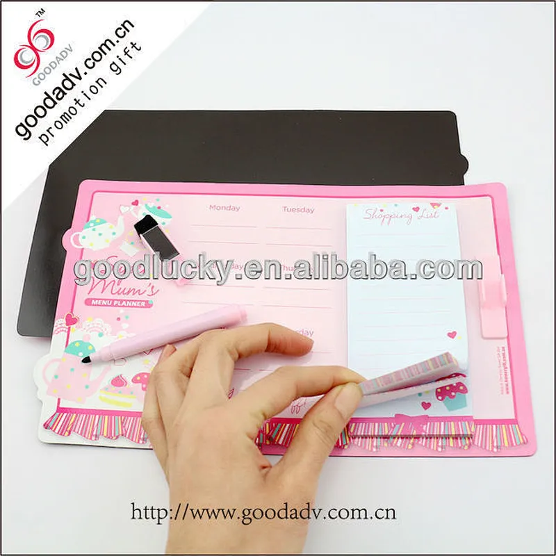 sticky memo pad/magnetic notepad/fridge magnet note pad