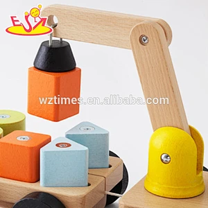 2018 wholesale baby wooden pulling truck toys funny kids wooden pulling truck toys best child wooden pulling truck toys W05C082