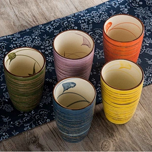 Ceramic Tea Cup Set Creative Japanese and Korean Style Cold Water Kettle Set Coffee Milk Cup