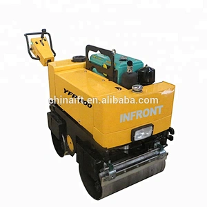Manual Double Drum Compactor Self-propelled Vibratory Road Roller YFR-800