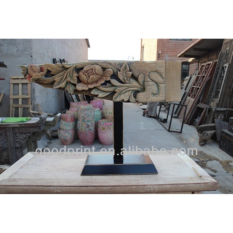 Chinese Antique Vintage Wooden Art Carving Home Decor