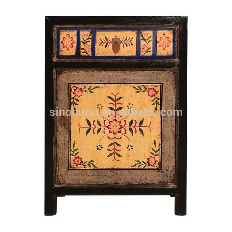 wholesale furniture china chinese antique furniture painted nightstand