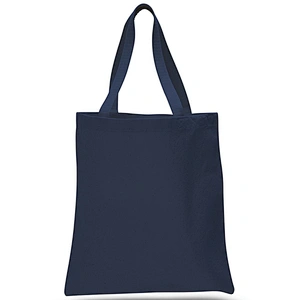 2019 Customise Personalized Natural Cotton Canvas Tote Bag With Outside Pockets