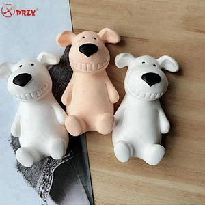 2018 new Cute barking dog soap mould plaster car mold aroma moulds puppy silicone candle molds